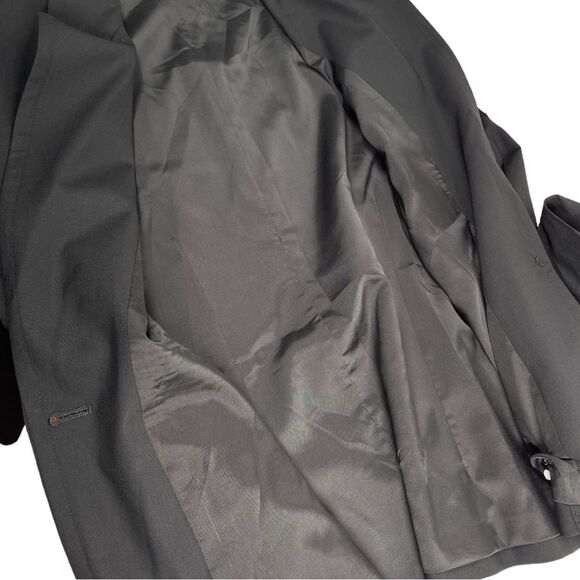 Theory Black Virgin Wool Blend Single Breasted Blazer Women’s Size 10 - Picture 3 of 8